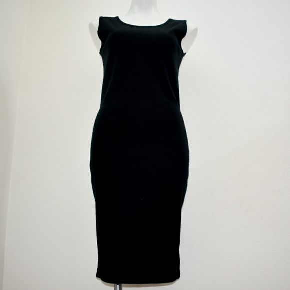 Joan Leslie Talbots Joan Sleeveless Black Knit Dress Size Petites S - Picture 4 of 9